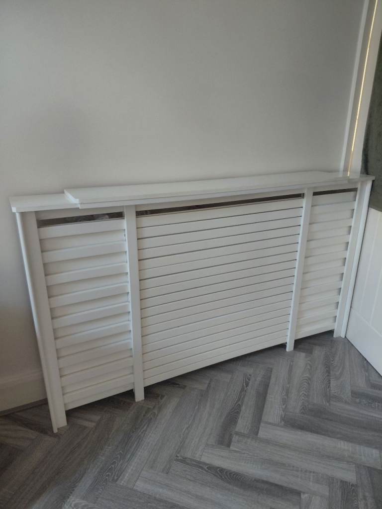 White Radiator Cover 160cm length
