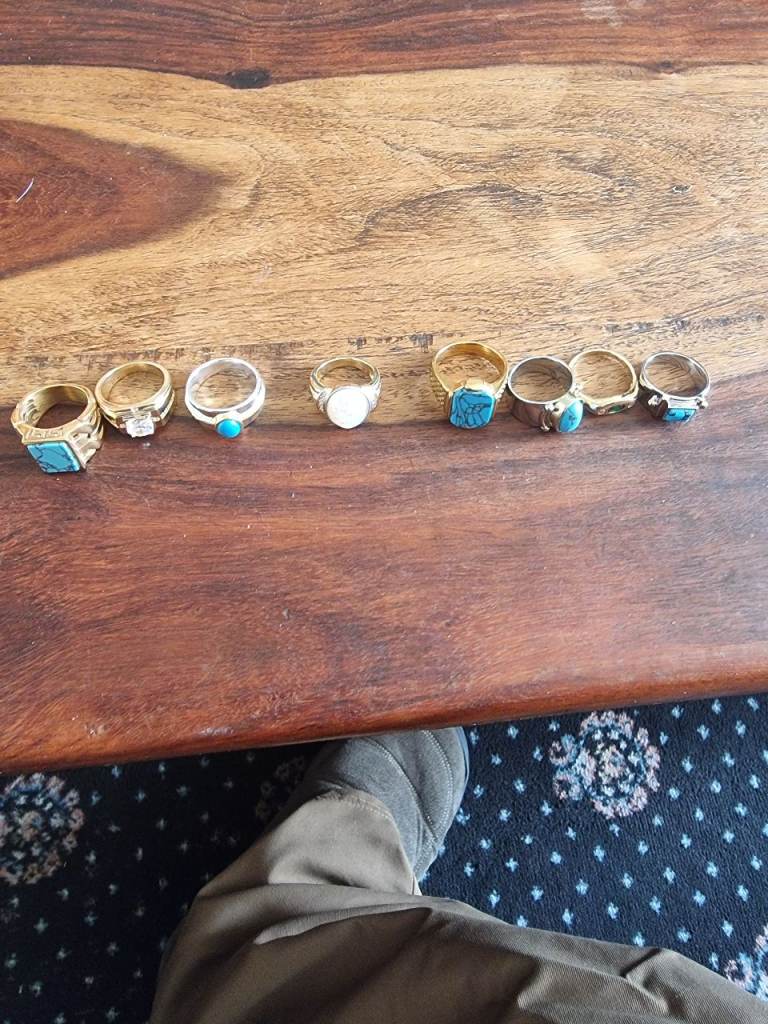 Costume gold and silver plated rings new 