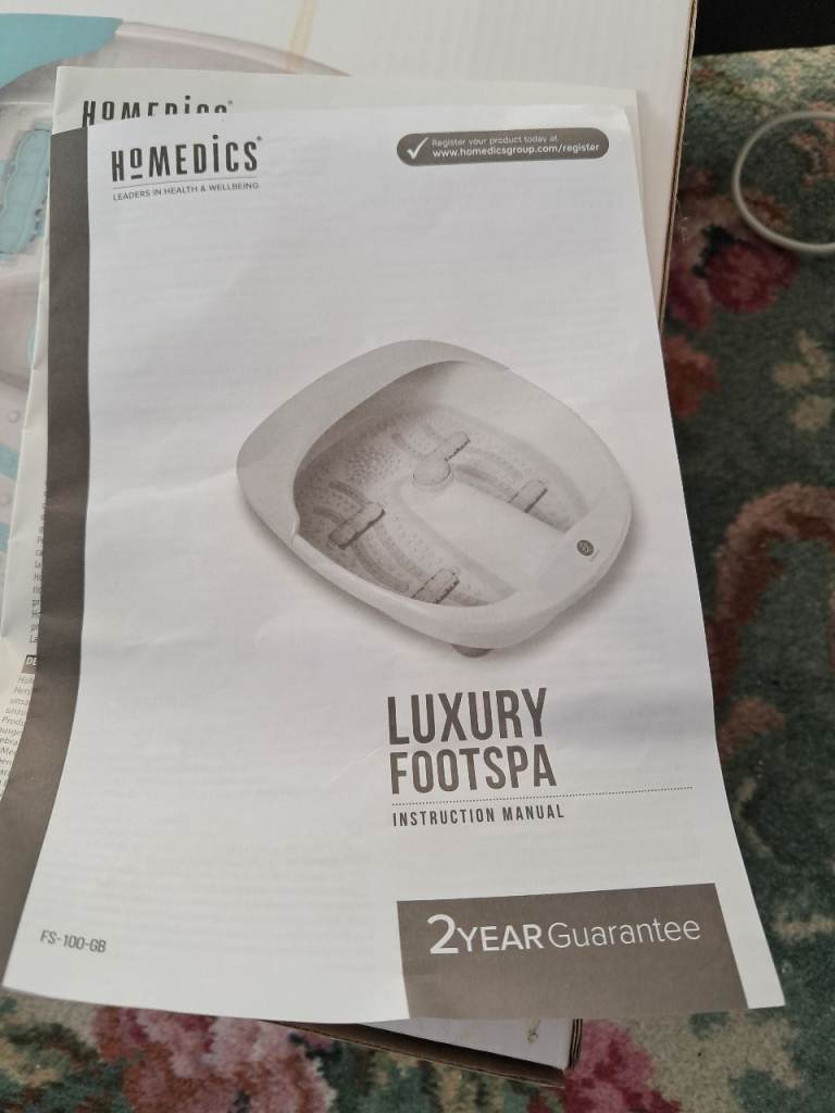 HoMedics Luxury Footspa – Good Condition, with Manual