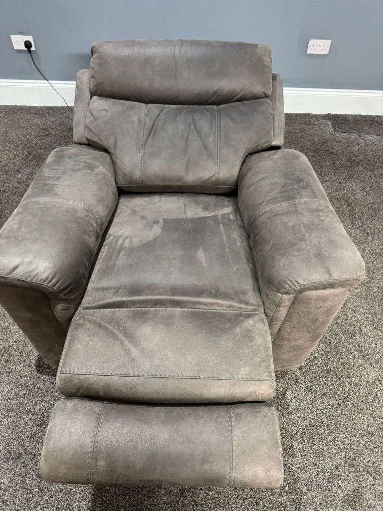 SCS Charcoal Grey Power Recliner Armchair £195 Free Local Delivery