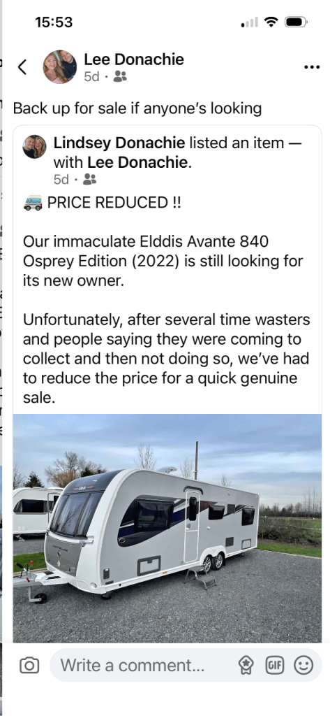 Tourer caravan 