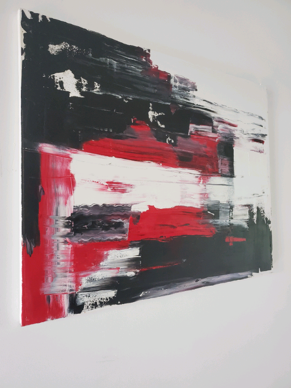 Original oil painting, modern art, on stretched canvas, 61x76cm