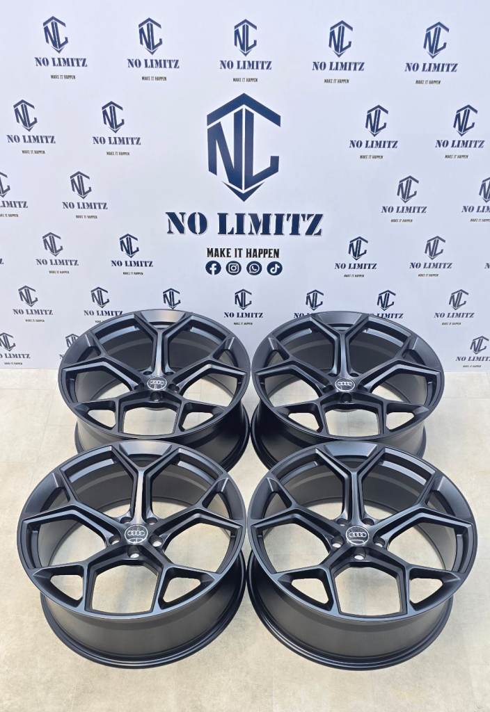 BRAND NEW AUDI 21" STYLE ALLOY WHEELS A6 A7 A8 Q3 RSQ3 Q5 Q7 Q8 5x112 MATT BLACK