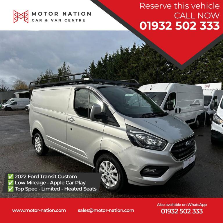 2022 Ford Transit Custom 2.0 280 EcoBlue Limited Panel Van 5dr Diesel Manual L1 H1 Euro 6 (s/s) (...