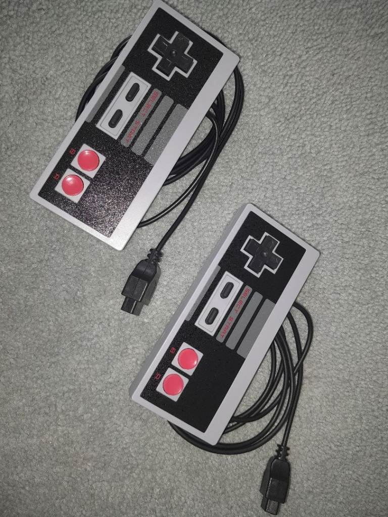 Pair of Nintendo NES Classic Mini Controllers - Good Condition