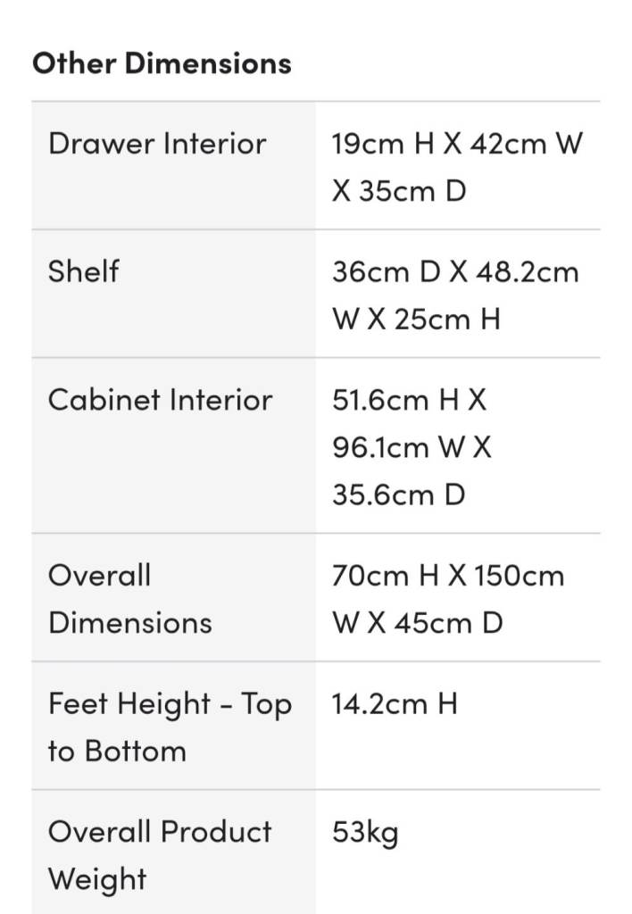 Bargain Brand New Wooden beautiful Sideboard, rrp£ 959.99...can deliver