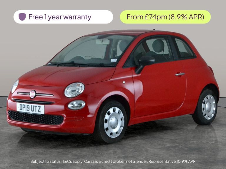 2019 Fiat 500 1.2 Pop 3dr HATCHBACK PETROL Manual