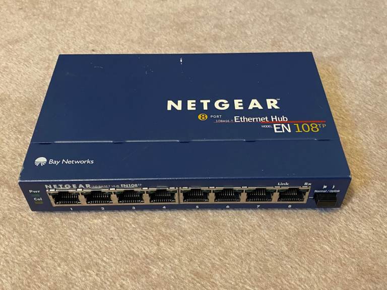 NETGEAR N108TP 8-Port 10BASE-T Ethernet Hub