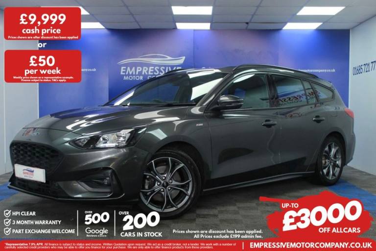2019 68 FORD FOCUS 1.0T ECOBOOST ST-LINE ESTATE 5DR PETROL MANUAL EURO 6 (S/S) (