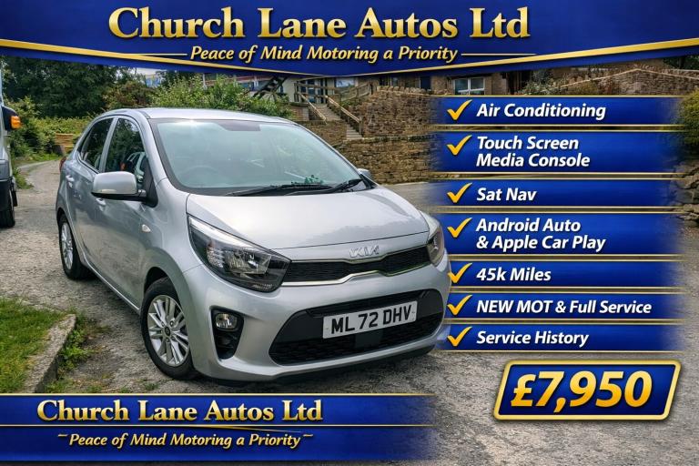 2022 Kia Picanto 1.0 2 5dr HATCHBACK Petrol Manual