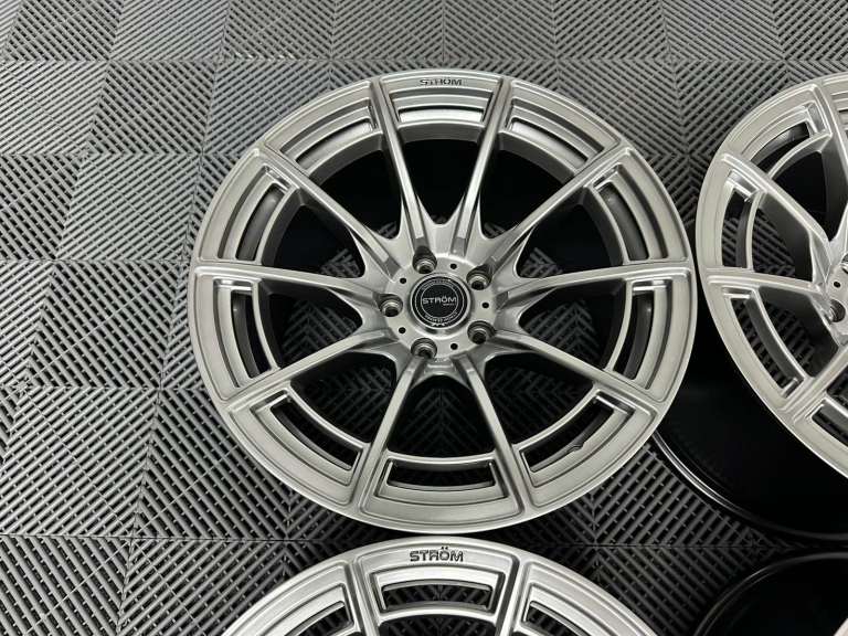 17 18" Inch Strom DSF55 Wheels 5x114.3 Nissan Silvia Skyline S14 S15 RX7 R32 R33 Lexus IS200