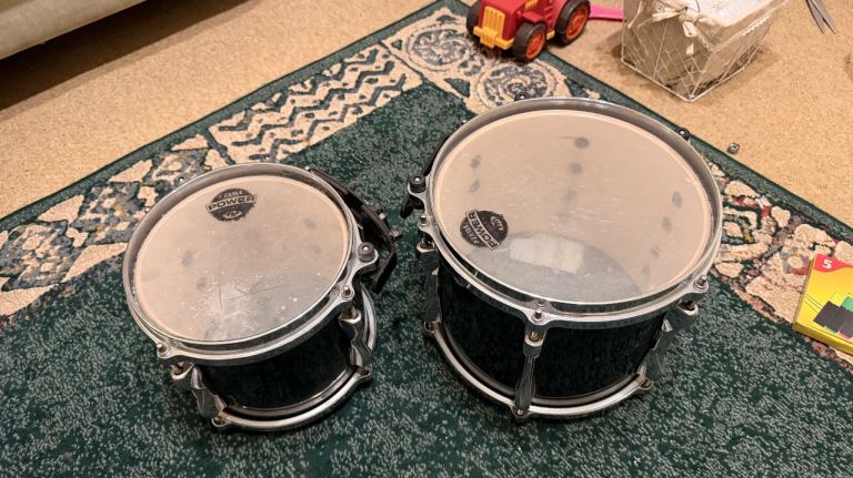 Tama Superstar 8 and 10 inch rack toms
