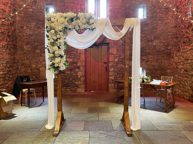 Collapsible event frame/Arbor, ideal for weddings etc.