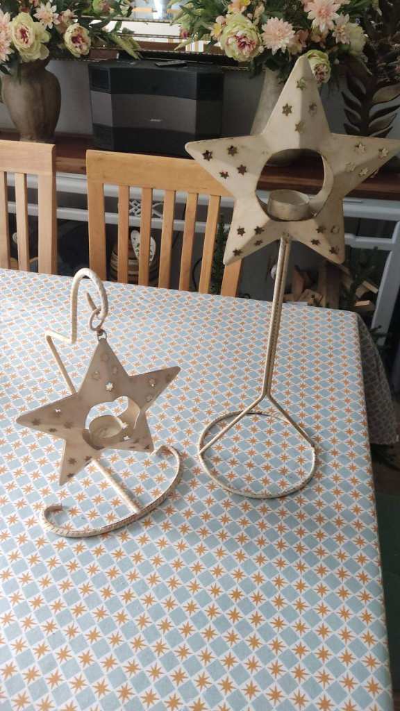 Pair of Star Candle Holders – Lovely Decorative Pieces