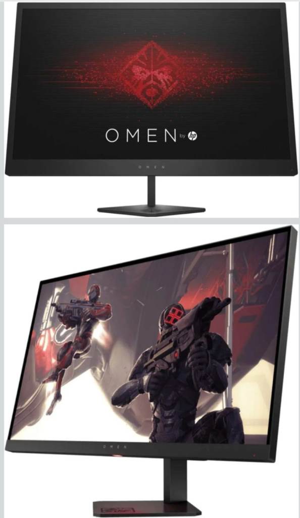 HP Omen x 25 24.5" FHD 1920 x 1080p 144Hz LED Gaming Monitor 1 DP 2 HDMI