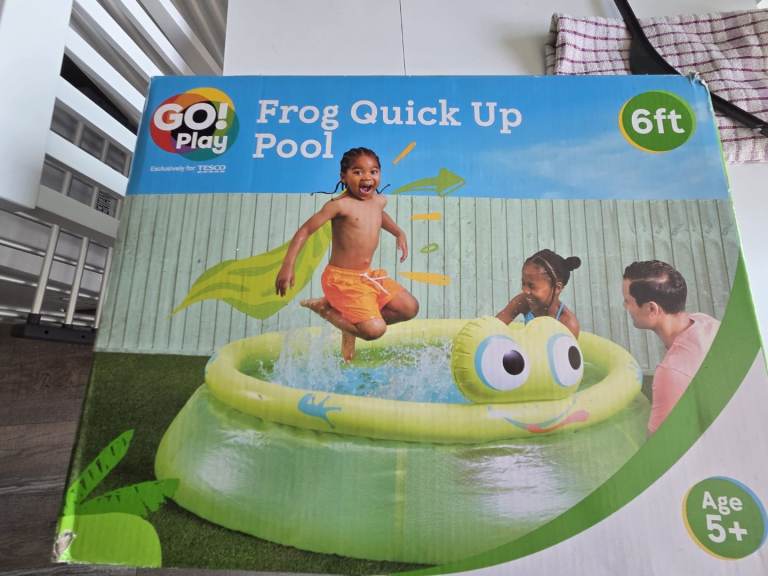 Kids frog quick up pool