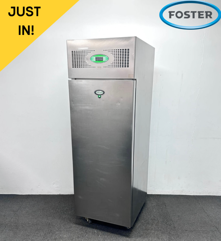 PAY OVER 3 MONTHS! - Used Foster Eco Pro 600 Litre Stainless Steel Upright Fridge, On Wheels