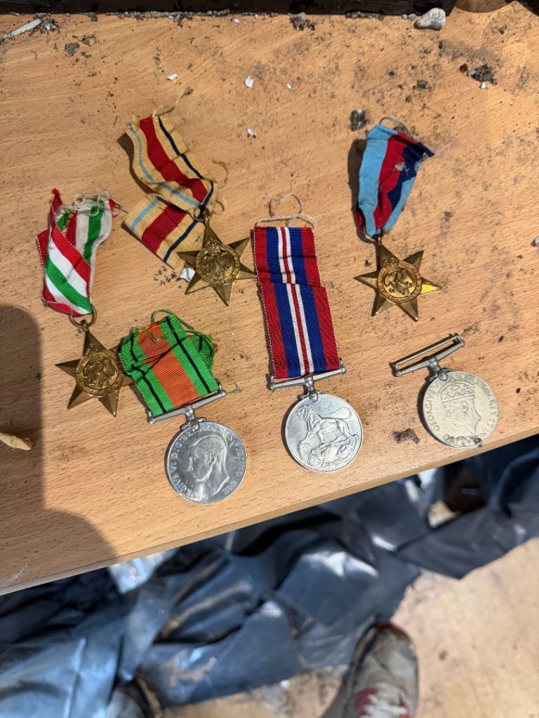 Collection of Vintage Military Medals - Fair Condition
