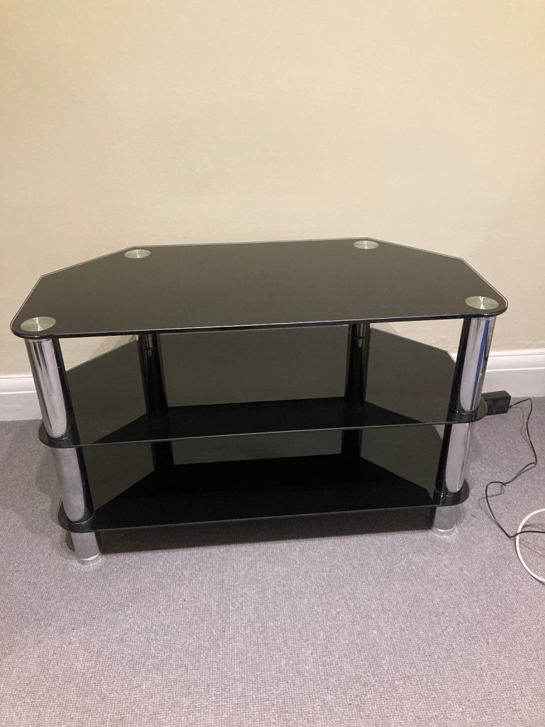 Three tier Glass TV stand excellent condition