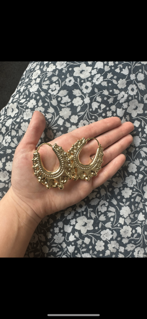 Gold plated Creole earrings 