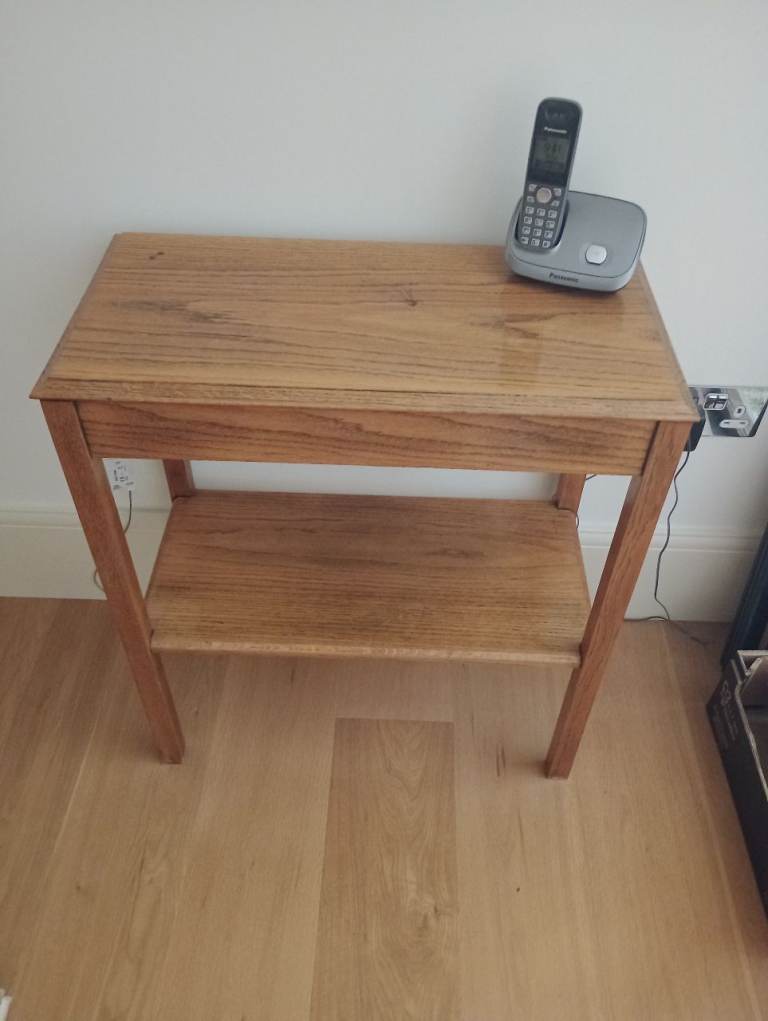 Oak telephone table