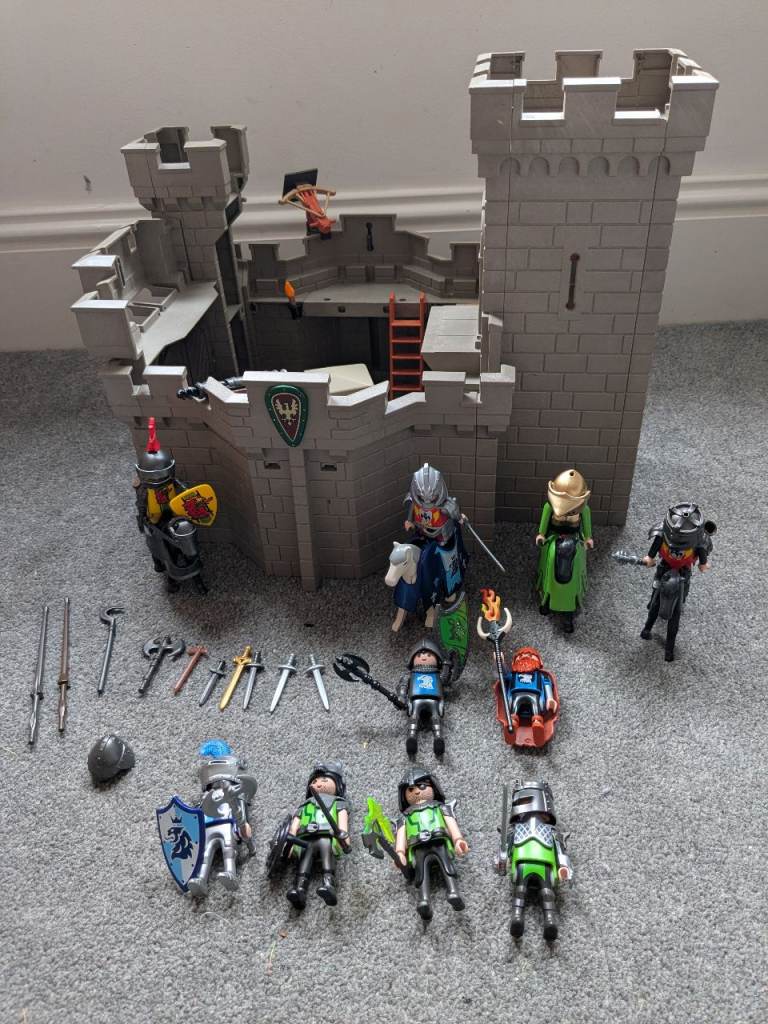 Playmobil Castle with Knights and Accessories – Good Condition