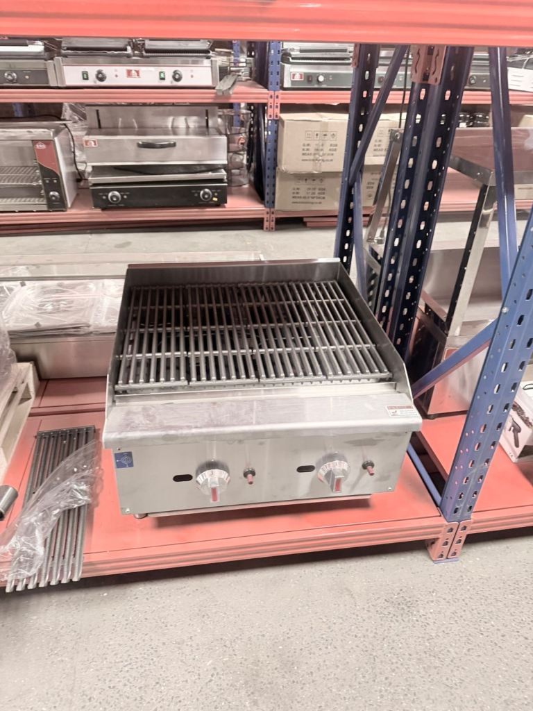 Commercial charcoal grill char boiler 2 burner cafe kebab shop restaurant 