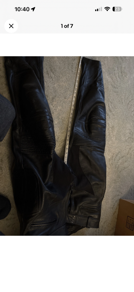Leather Motorcycle Trousers Men’s
