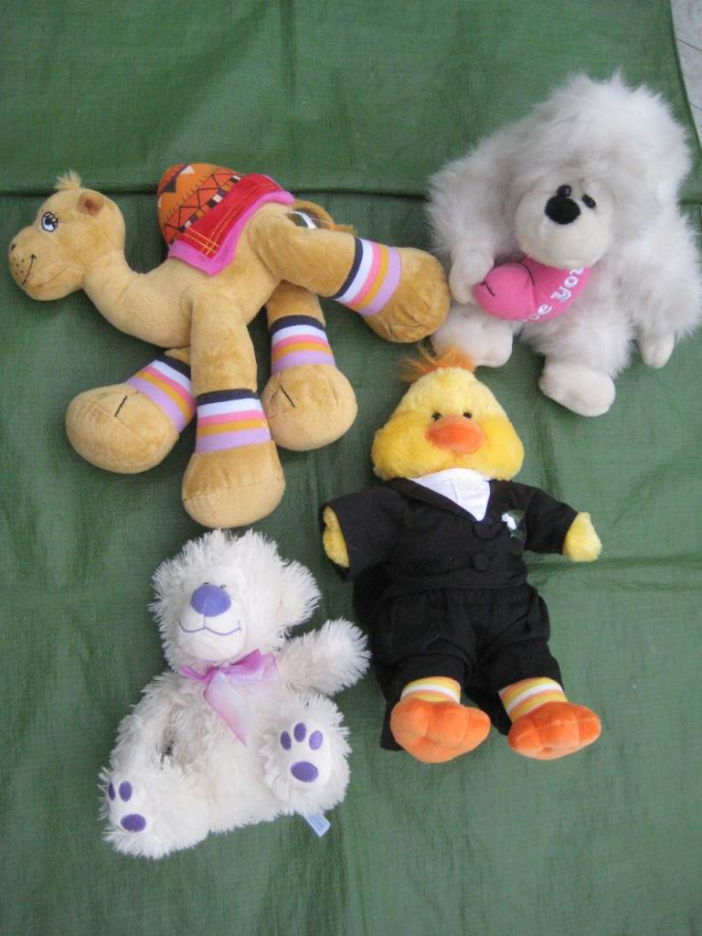 4 Large Various Animal Soft Toys for £7.00