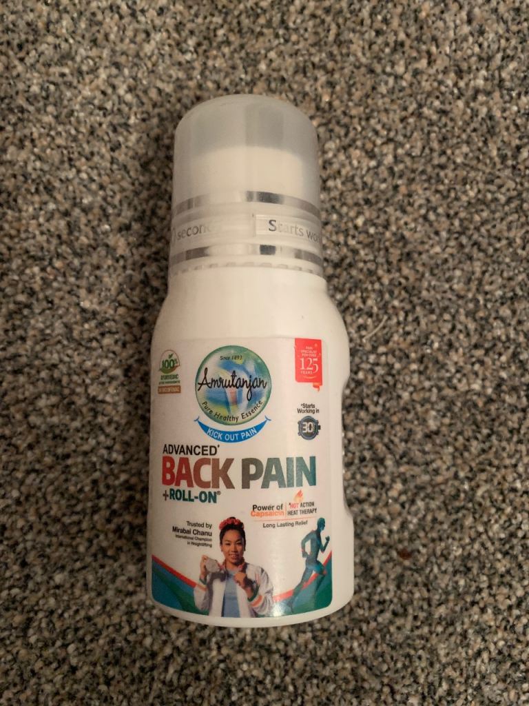 Back pain massage roll on 