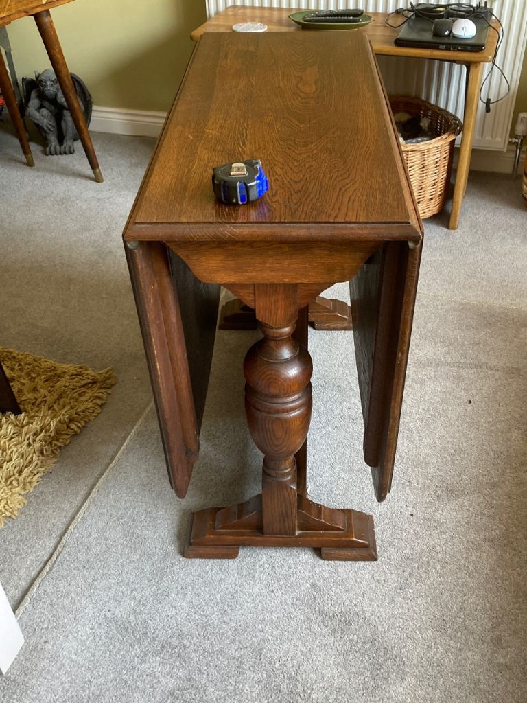 REDUCED **** Vintage Drop Leaf Dining Table J. Heap & Co Solid Wood Extendable