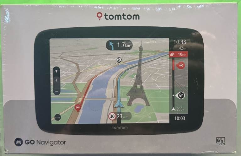 BRAND NEW SEALED  TOMTOM GO NAVIGATOR SATNAV  BIG 6" SCREEN  LIFETIME TRAFFIC  LIFETIME MAP UPDATES