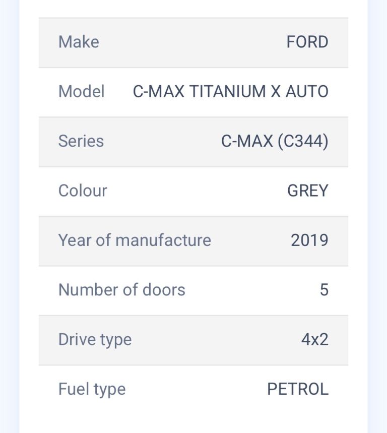 Ford, C-MAX, MPV, 2019, Semi-Auto, 1498 (cc), 5 doors