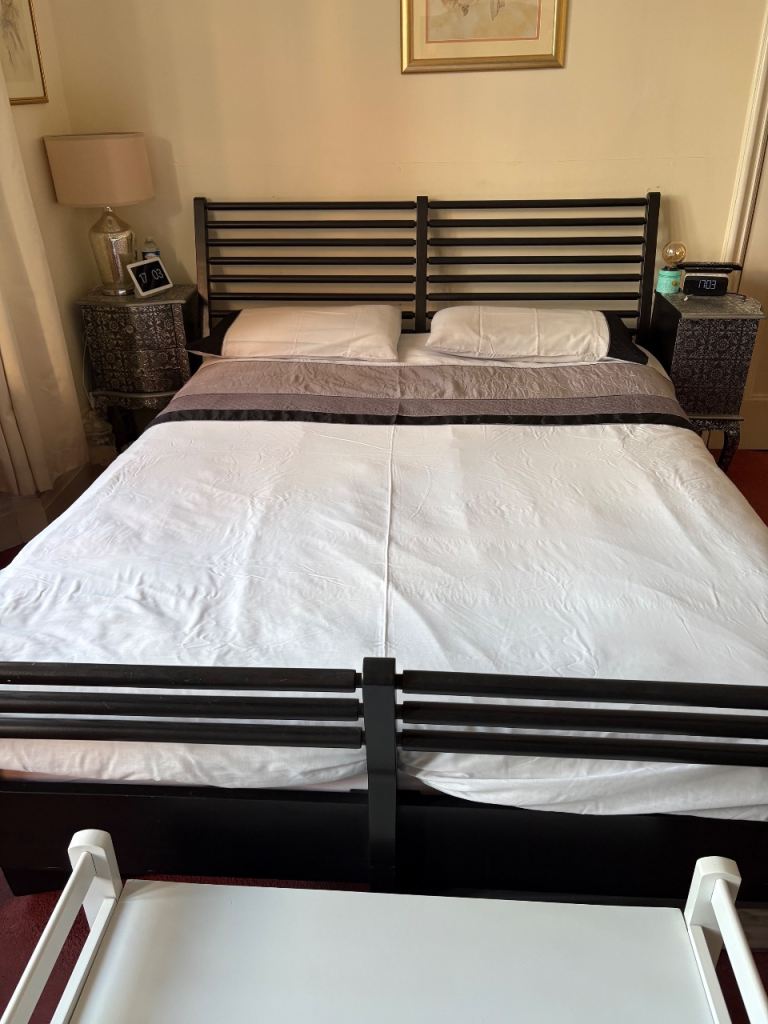 IKEA sleigh king size bed frame