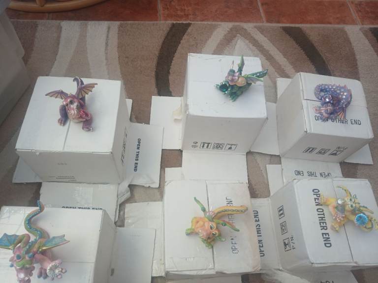 Fantasy Dragon Figurines Collection – Good Condition