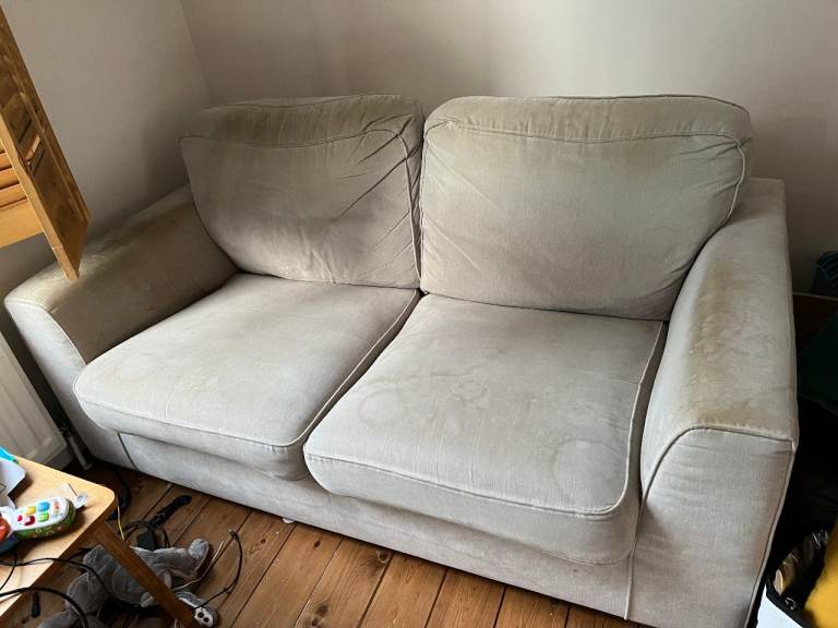 image for Free 2-seater grey sofa from smoke & pet free home in SE24 0EG