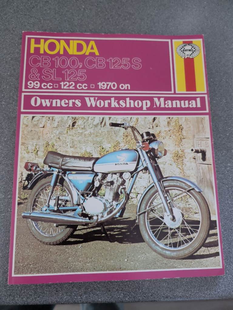 Honda CB 100/125 S/SL 125 Owners Workshop Manual 1970 Onwards