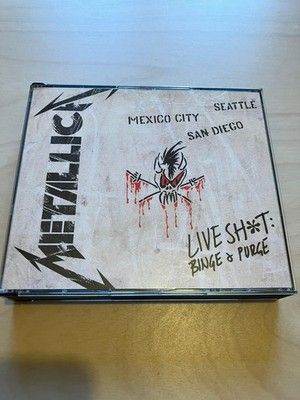 Metallica live shit binge and purge 2DVD, 3CD plus So What book heavy metal