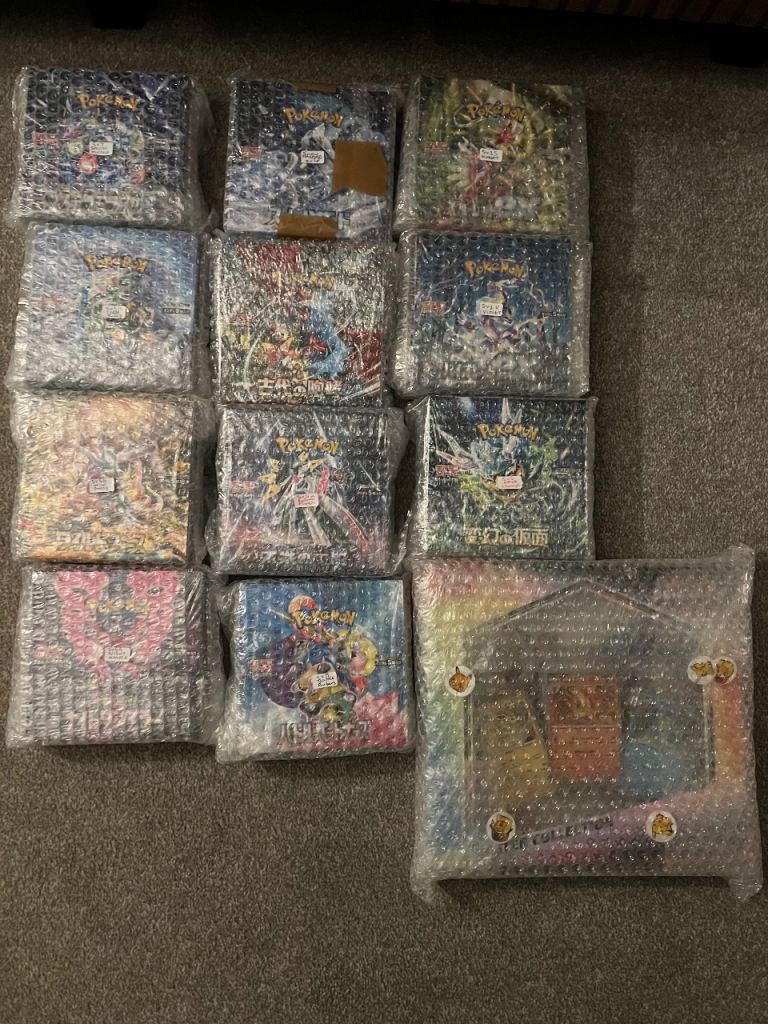 Japanese Pokemon card booster boxes sealed Prismatic poster collection trading cards new