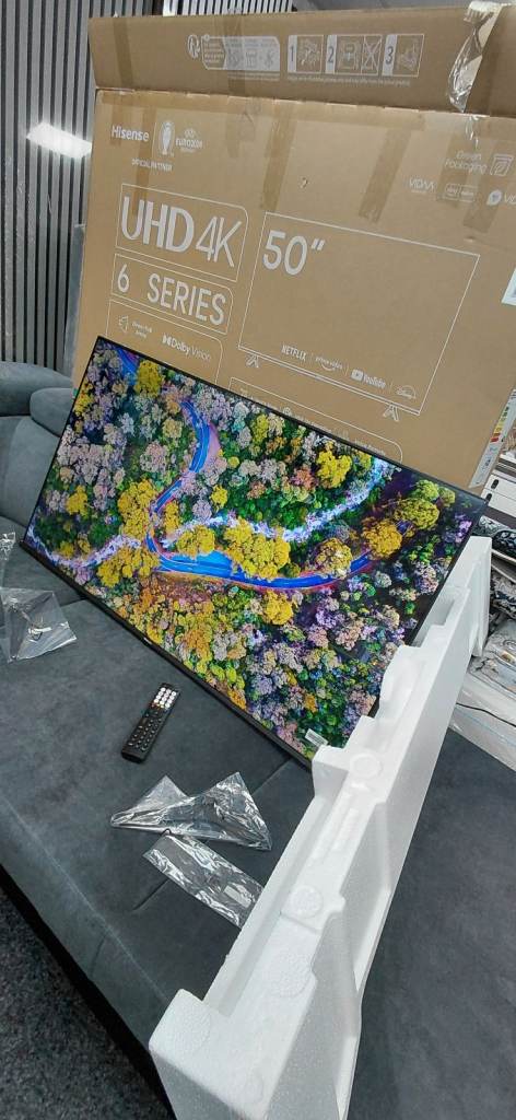 image for Brand new tv 50inch hisense smart 4k HD HDR BUILT-IN WIFI 