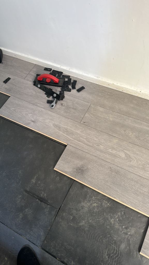 New Laminate Flooring Planks - Grey Wood Effect