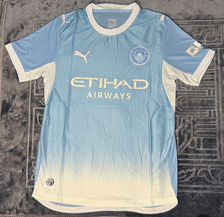 Manchester City 2026/27 Home Shirt Sky Blue Football Jersey Man City Size XS, S, M & L