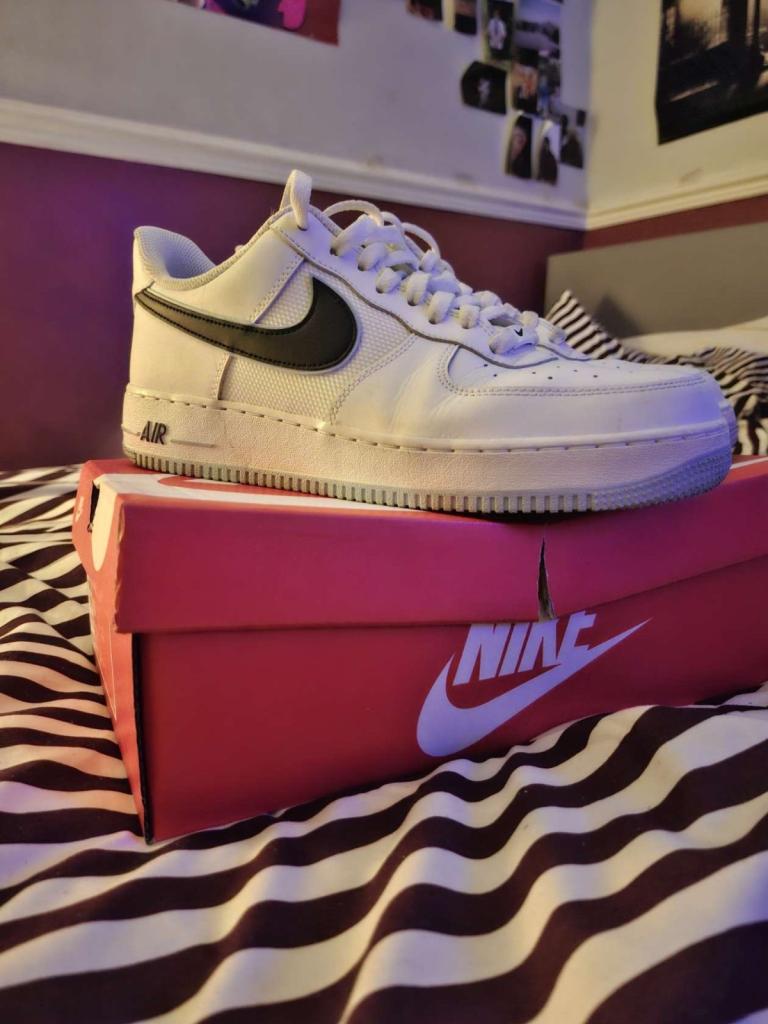 Air force 1 custom colour way white and blue 