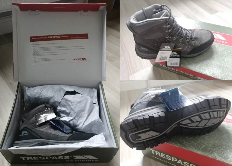 Trespass Mens Waterproof Walking Boots Chavez Size 8 BNIB with Tags