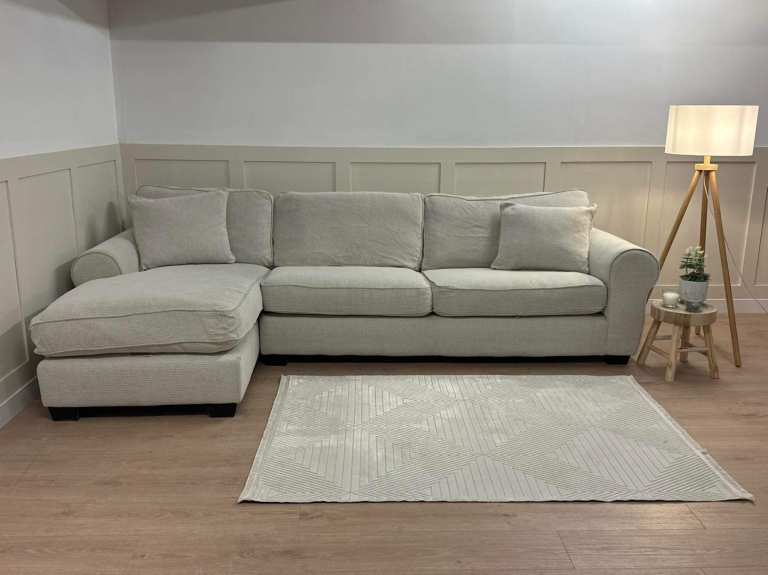 Sofology Deep Sit Corner Sofa in Beige  RRP £2,875  Real Sofa Available to View