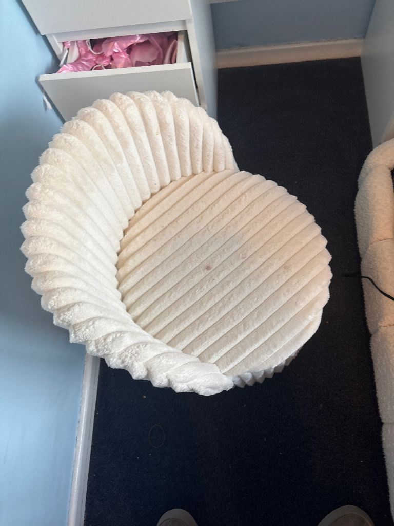Ottoman stool cream 