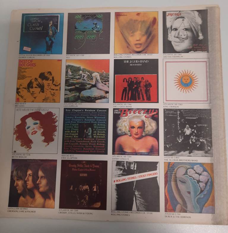 Vintage 1970s Atlantic Promotional Rock & Pop Album Insert See Description Rare