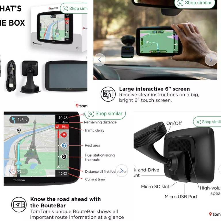 TomTom Go Classic Sat Nav 6 GPS Navigation UK & EU Maps