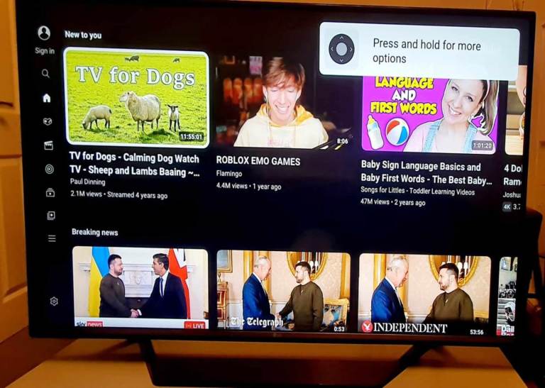 LG Smart 49inch 4K UHD Tv with remote 