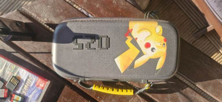 Nintendo switch games and Pokémon case
